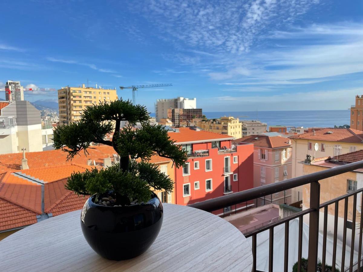 Nice Renting - Curie - Luxury Suite Terrace Sea View Princely Palace - Odeon Tower - Ac - Fully Equipped Beausoleil Exteriér fotografie